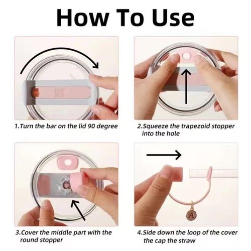 TYNRob 3 Pack Waterproof Straw Cover Silicone Spill Proof Stopper for Stanley Cup 2.0 40oz 30oz,Leakproof Silicone Seal Kit Accessories Dust-Proof (3 Color)