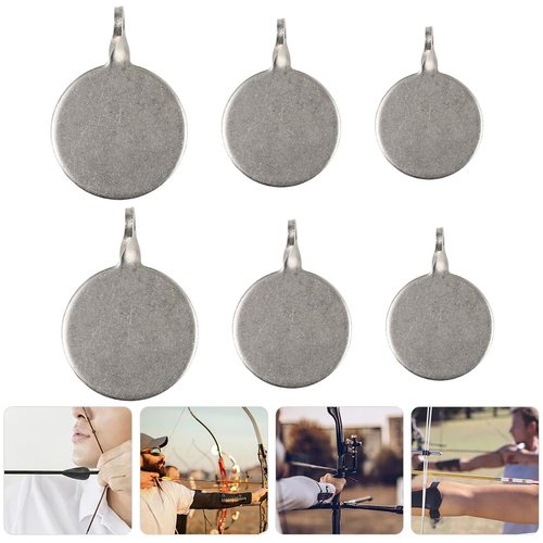 SquEqu 6 Pack Target Trap Targets Replacement Heavy Duty Metal Reset Target for Air Rifle Caliber Pellet Airgun BB Gun Bullet Target Box Shooting BB Air Pistol Slingshot Ammo Steel Balls Practice