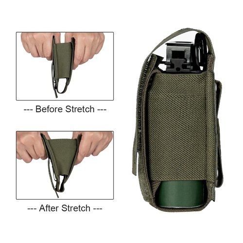 Molle Flashlight Holder Magazine Pouch Tactical Pouches Flashbang Pouch Portable Multiuse Tool Pouches for Duty Belt Vest Backpack 500D Nylon(Ranger Green)