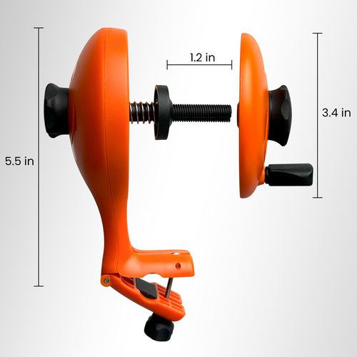 Pristis Fishing Line Winder, Reel Spooler with Unwinding System, Spool Holder with Handhold & Clamps, Anti-Twist Spooling Station, Adjustable Versatile Accessories for Baitcasting and Spinning Reel
