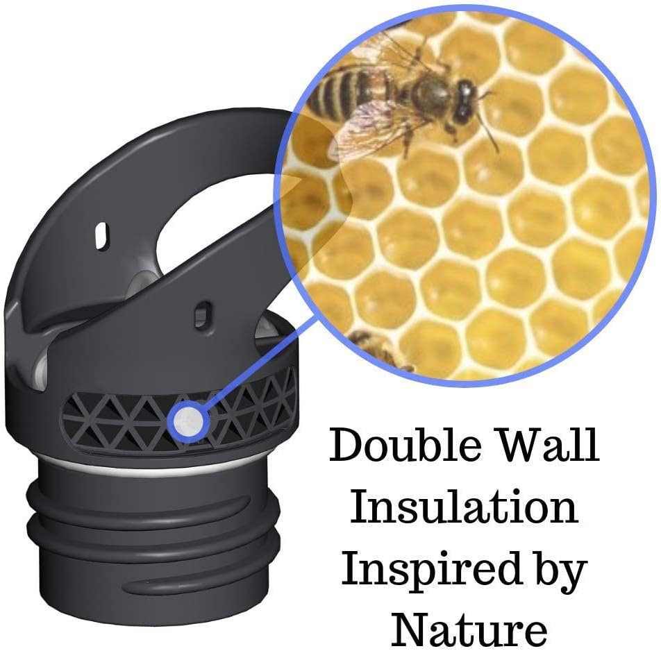 Straw Lid for Hydro Flask Standard Mouth - Multi-Compatible with Simple Modern Ascent Lid for 1.91" Mouth 18 oz, 21 oz, 24 oz Insulated Water Bottle Flip Top