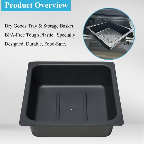1 Pcs Dry Goods Tray & Storage Basket Compatible with The Yeti Tundra 50 & 65 QT Coolers| BPA-Free Tough Plastic | Specially Designed, Durable, Food-Safe | Storage Tray for Utensils, Dry Goods