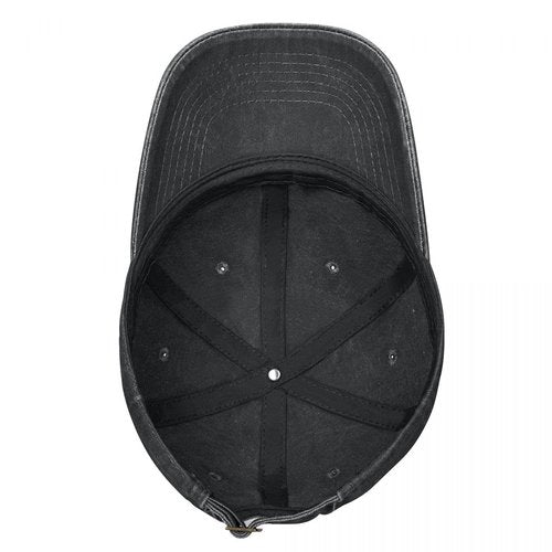 YISHOW Embroidered Fish On Bassball Cap Fishing Bite Vintage Men and Women Embroidered Hat Black