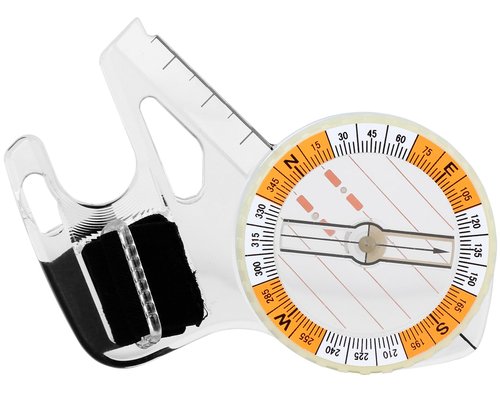 Orienteering Thumb Compass Basic Aim Elite Training Competition Race Compass for Outdoors Sports Foot Cross-Country Directional Movement Match Tournament Contest Athletics Student Kid