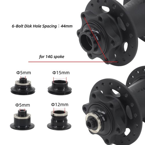rningo MTB Bike Hubs 32H/36Holes Disc Brake, Rear Hub HG for 8/9/10/11/12 Speed ，Sustain Quick Release Switch Thru Axle and Fit for Road Bike Hub (Black, 32H)