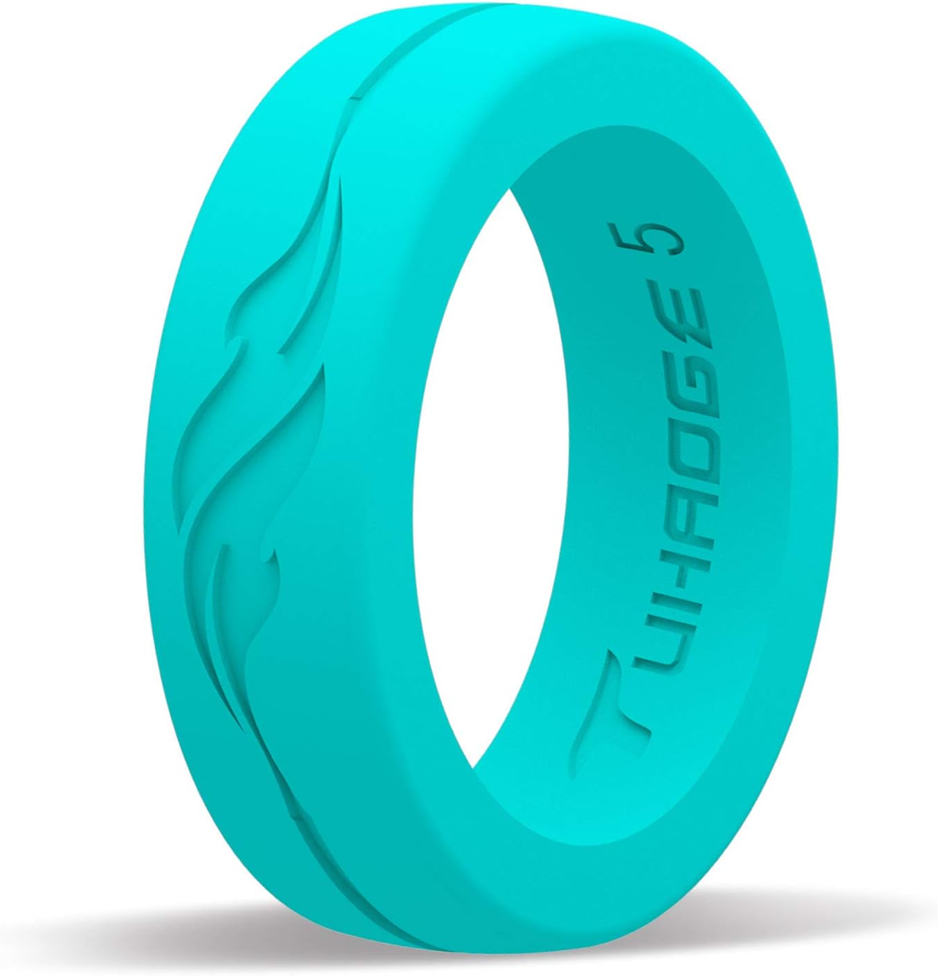 Tuhaoge Women's Silicone Wedding Ring - Silicone Rubber Wedding Bands - Representing Freedom & Dreams