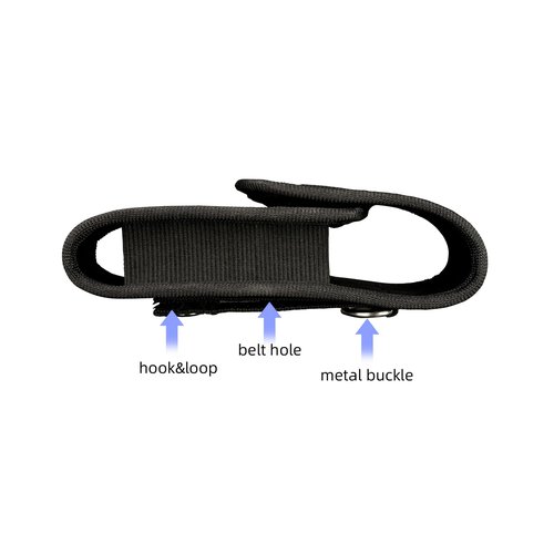 Wurkkos Flashlight Holster LED Tactical Flash Light Nylon Pouch Holder Belt Adjustable Heavy Duty Flashlight Carry Case 5.5"x1.2" for TD04/FC11/HD15/TS21/HD20/FC12