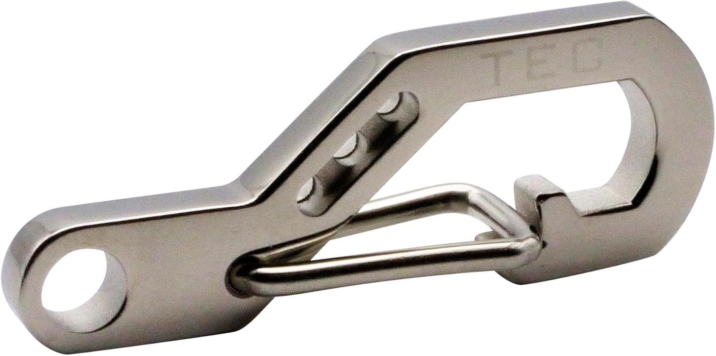 Python Clip - Stainless Steel - Gate Clip - Everyday Carry - Keychain Accessory