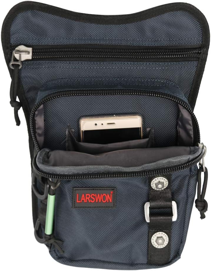 Thigh Pack, Larswon Leg Bag Thigh Pouch Bag Tactical Waist Bag Motorcycle Bag Waterproof