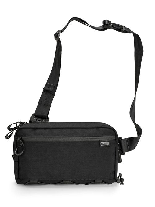 TACTICAL_GEEK Cache L4 EDC Sling Bag, Lightweight Crossbody Shoulder Bag, 2.9L High-Capacity Travel Chest Bag, Single Strap Bag for Casual Travel, Hiking, and Outdoor Sports (Black)