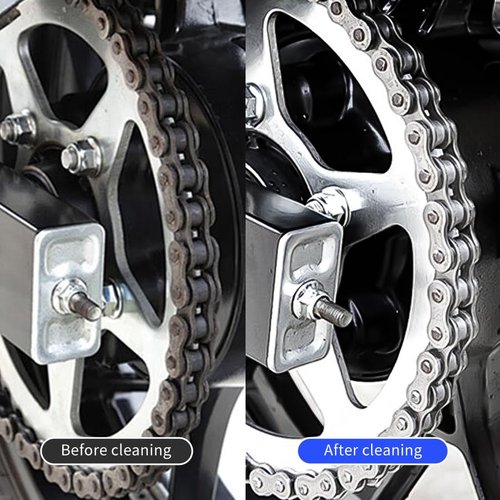 QUANFULTEC MotorcycleBicycle Chain Cleaner and Gear Cleaning Tool - Bike Maintenance Cleaning Brush for Chain and Gear Kit，Motorcycle Washer Cleaner Brush Tools