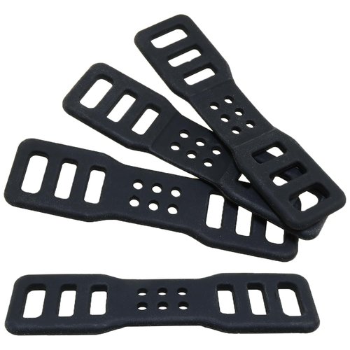 heyous 4PCS 92x24mm Black Bicycle Handlebar Silicone Strap Flashlight Mounting Strap Bicycle Strap Bicycle Accessory for Attaching Bicycle Light Strap Bicycle Handlebar Seat Stem Valve Stem