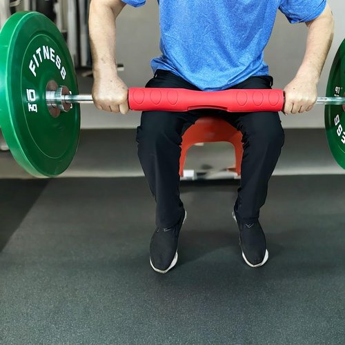 Barbell Squat Pad for Lunges and Squats, Barbell Bar Shoulder Squat Pad, Hip Thrust Pad for Standard Olympic Bars, Neck Protective Pad Great For Weightlifting Sponge Supports (Red)