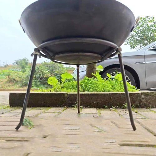 HAORIZISHOP Campfire Tripod,Camping Pans Open Fire Tripod Campfire Camping Backyards Patios Pot Stand Camping Tripod for Cooking