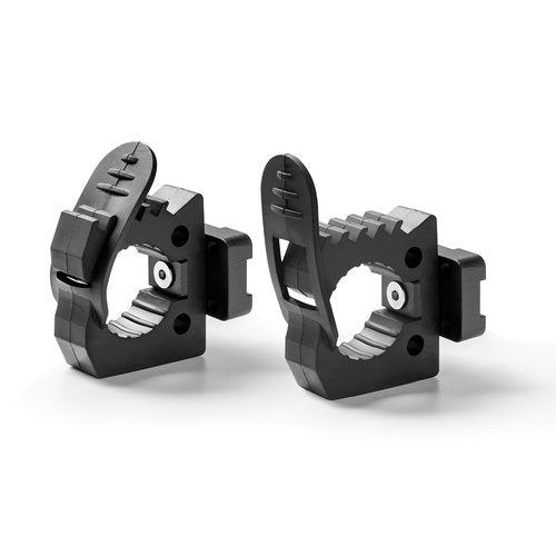 TACMOLLE Quick Release Rubber Clamp for MOLLE Panel - MOLLE Accessories Adapter Mount for Shovel, Axe, and Tools, 2-Pack
