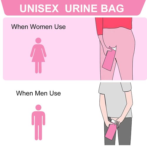 Ymiumre 10 Pack Disposable Urine Bag, 900ML Pee Bags for Travel for Men Women, Disposable Urinal Bags and Vomit Bags, Pee Bag for Traffic Jams, Camping, Pregnant, Patient