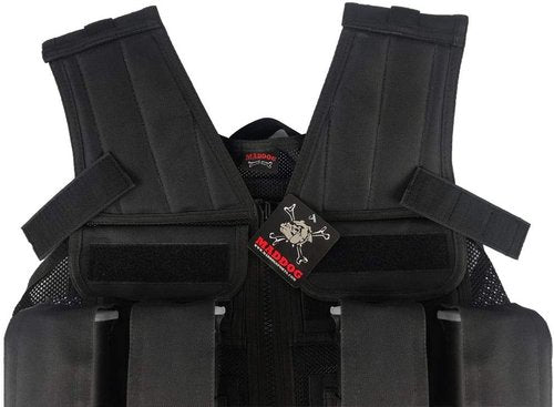 Maddog Tactical Paintball Battle Vest Pod and Tank Holder Walk on Scenario and Woodsball Games - Black