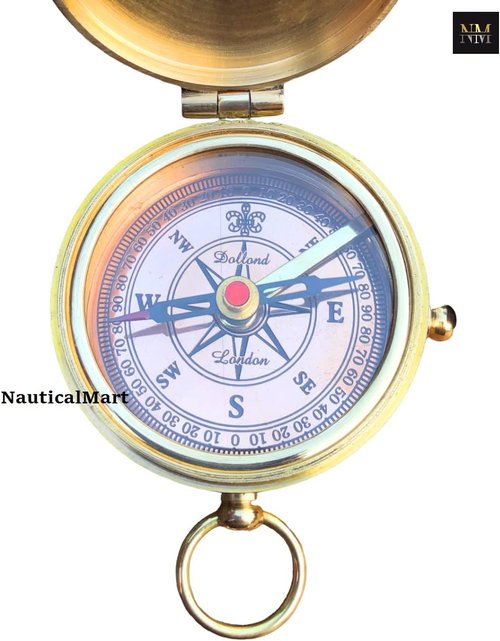 Brass Compass Always Follow Your Heart/Personalize Gift/Directional Magnetic Compass/Pocket Compass for Camping, Best Easter, to My Man, Husband, Boyfriend, Fiance