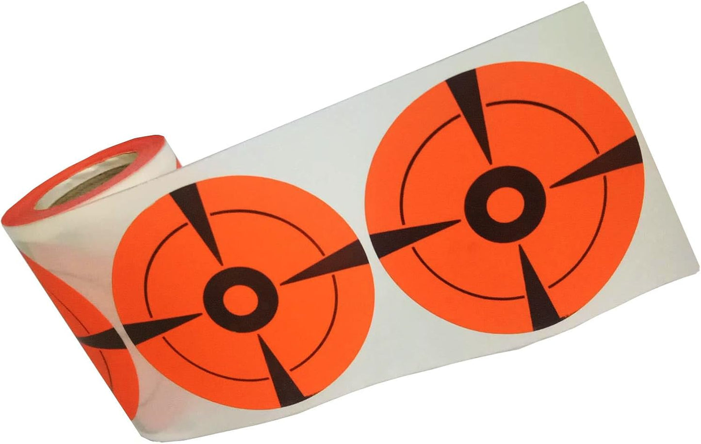 Remarkable Target Stickers EasyShot Targets Neon Orange Self-Adhesive 3-Inch Bullseye Target Stickers for Shooting Label（250pcs）
