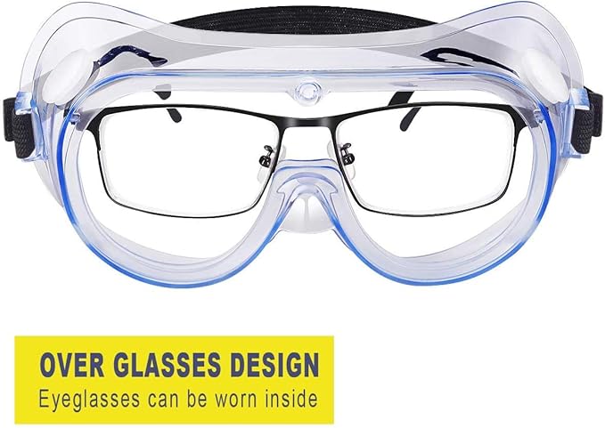 YunTuo 5 Pack Safety Goggles, Protective Safety Glasses, Soft Crystal Clear Eye Protection - Perfect for Construction, Shooting, Industrial, and More
