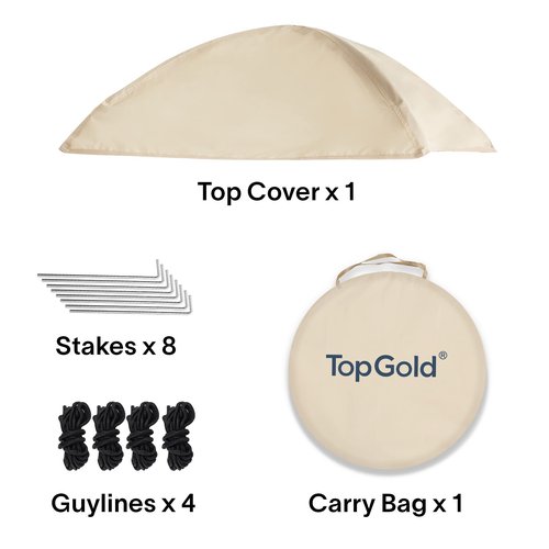 TopGold Pop-Up Sports Tent, Transparent Bubble Tent for Winter Sports,50"x50"x64"