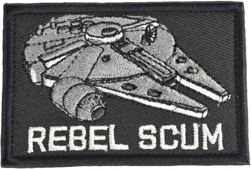Jadedragon Embroidered Morale Hook Fastener Tactical Patch (Black R)