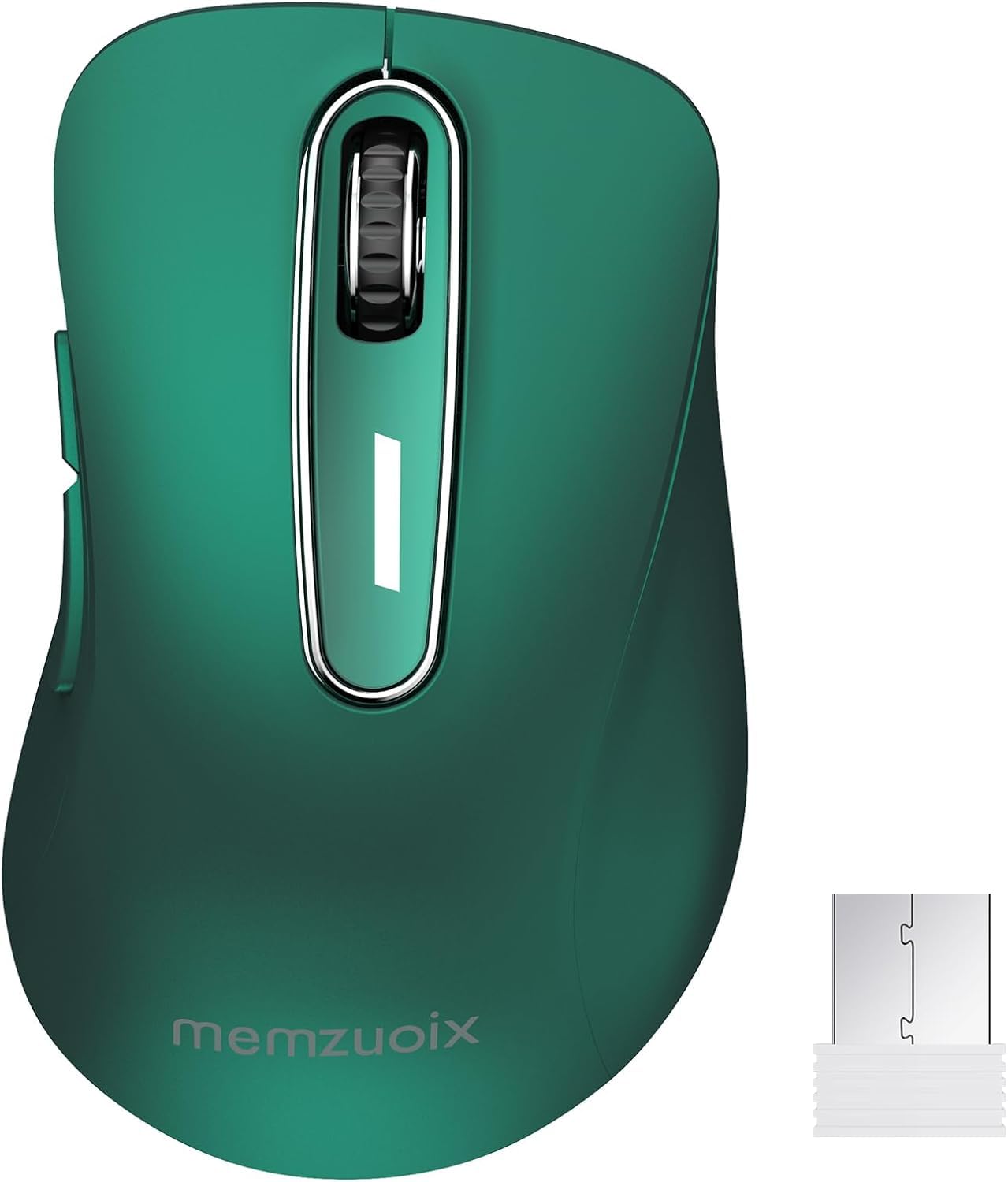memzuoix 2.4G Wireless Mouse, 1400 DPI Mobile Optical Cordless Mouse with USB Receiver, Portable Computer Mice for Laptop, PC, Desktop, MacBook, 5 Buttons, Red