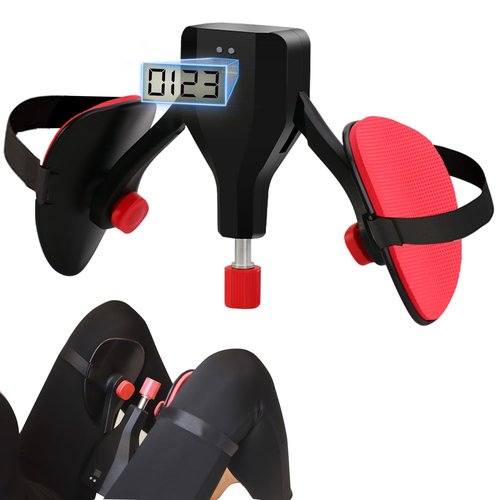Thigh Trainer Hip Trainer Kegel Exerciser 77 Lb, Leg and Inner Thigh Strength Exercise Equipment,Hip Shaper Trainer Machine,Pelvic Floor Strengthening Device,Legs Workout Equipment (Black)