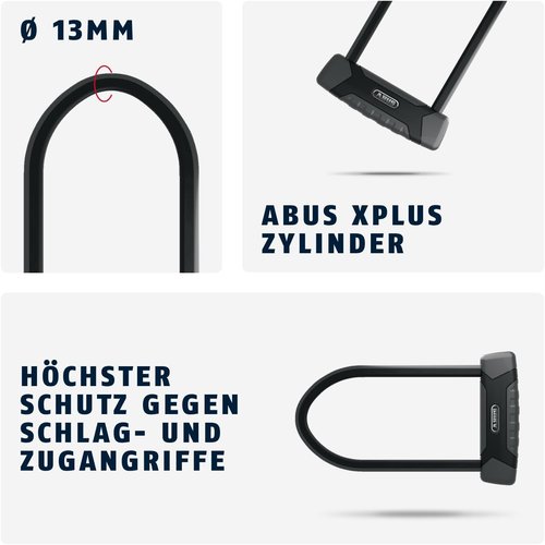 ABUS Granit X-Plus 540 U-Lock – Heavy-Duty Bike Security Lock, 9" + USH, Black