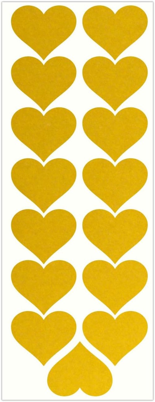 LiteMark Reflective 1.5 Inch Heart Sticker Decals, Love Sticker for Laptops, Phones