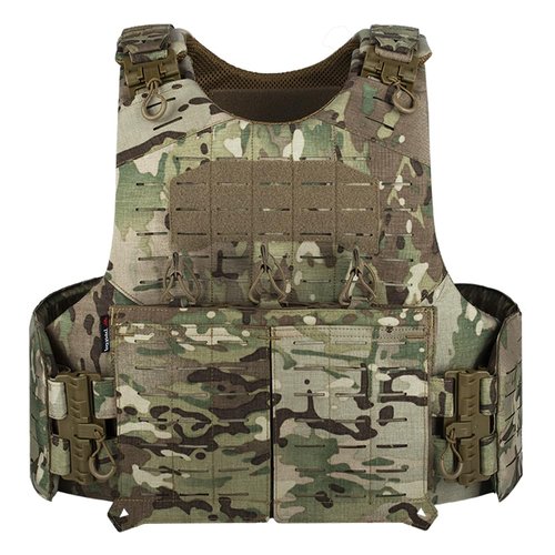 PIKEON Tactical Vest Weighted Airsoft Paintball Vest Quick Release Adjustable Lightweight Outdoor Vest (Camou)