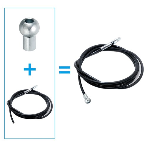 PATIKIL Cable Ball Stopper, 5pcs Gym Machine Accessories for 5mm Cable Fitness Equipment Wire Rope Port Joint Replacement Parts for Home Gym Machine, Silver