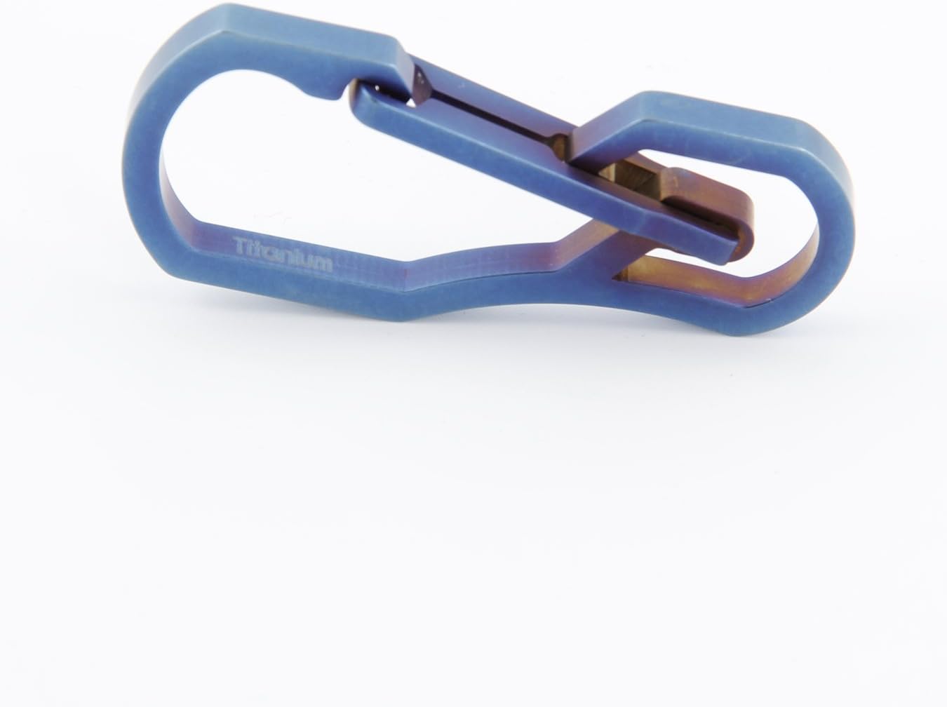 Titanium Multi Tools Keychain Hook EDC Tool Max-Bearing 50KG Keychain for Hiking Camping Outdoor (Blue)