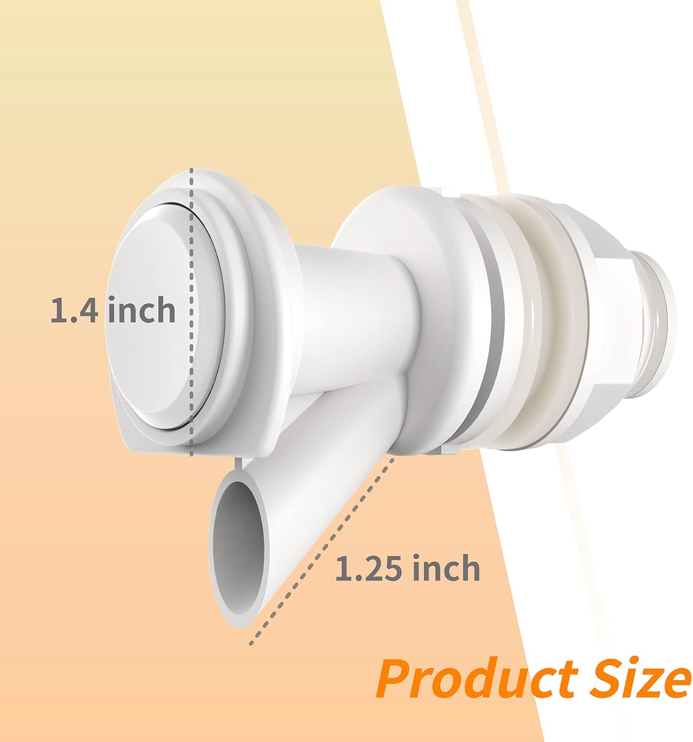 Push Button Spigot Replacement, Compatible with Ig-loo 2, 3, 5 and 10 Gallon Beverage Coolers, Water Cooler Spigot for 2-10 Gallon