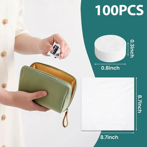 BigOtters 200PCS Compressed Towels, Disposable Face Towels for Travel Cleaning Supplies, Expandable Wipes Tablets Survival Gear and Supplies for Outdoors Camping Hiking Hotel