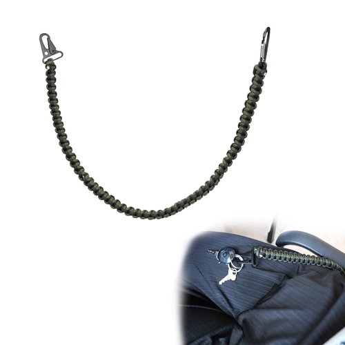 pinklilycare Military Grade Heavy Duty Paracord Keychain Carry Handle Tactical Rope Lanyard Correctional Officer Prison System Jailer
