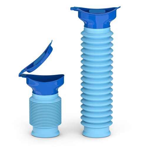 Pee Bottles for Men, Adjustable Emergency Urinal 750ml, Car Pee Bottle for Men and Women, Portable Toilet for Car, Shrinkable Personal Mobile Toilet,Urine Bottle, Travelling, Traffic Jams & Hiking