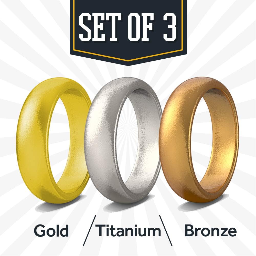 Rubberbanditz Silicone Wedding Rings | Comfortable, Stylish, Exercise Thin Bands