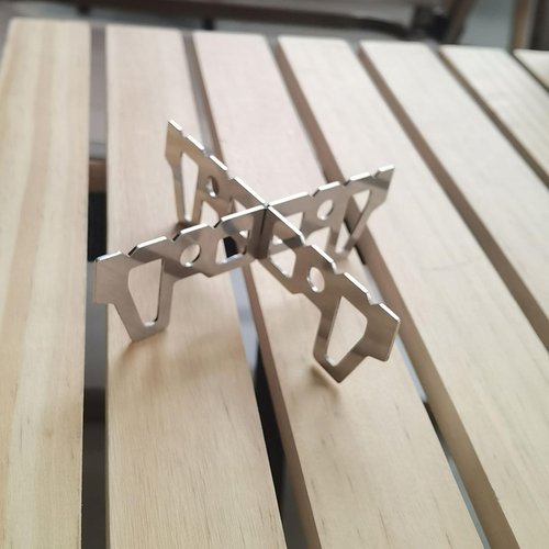 Ldabrye Alcohols Stove Cross Stand Support Rack Portable Stainless Steel Stand For Hiking Camping Outdoor Stove Cross Stand