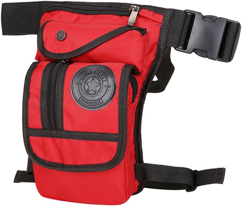 Nylon Drop Leg Bag Hiking Waist Pack for Men Women Tactical Motorcycle Bike Cycling Riding Travel Outdoor Sports Fanny Pouch