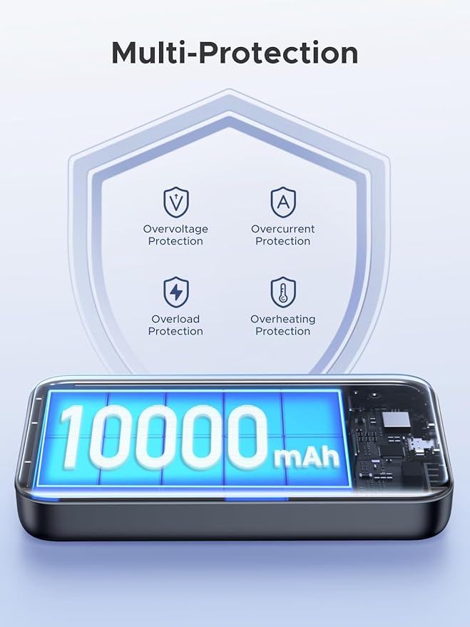 UGREEN Magnetic Power Bank,10,000mAh Wireless Portable Charger, PD 20W Fast Charging Battery Pack with USB-C for Magsafe, iPhone 16/16 Pro/15/15 Plus/15 Pro/15 Pro Max, iPhone14/13/12 Series