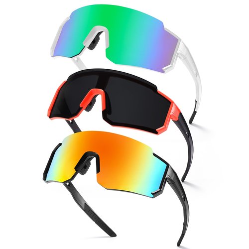 MALIDAK Sports Polarized Sunglasses for Mens Women Youth Baseball Sun glasses UV Protection Men Cycling Glasses Ideal for Fishing,Running,Surfing,Climbing