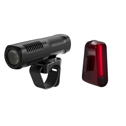 Spolite 1000lm Bike Light Set, Headlight and Taillight Combination, Aluminium Alloy Body, IP64 Waterproof, High Lumen LED Front and Rear Lights and Also A Flashlight