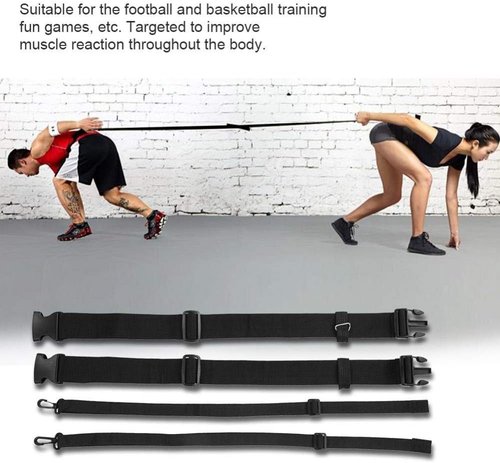 Dilwe Speed Bands, Nylon Training Belt Evasion Belts with Carry Pouch for Exercise Fitness Training Playing Game