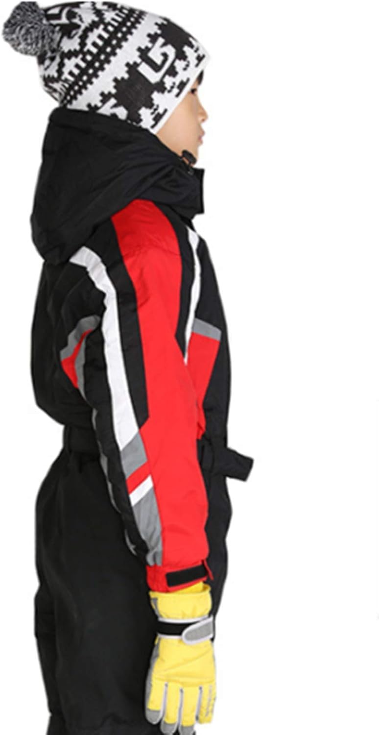 One-Piece Snowsuit Water Resistant Windproof Taslon Reflective for Kids/Boys, Girls