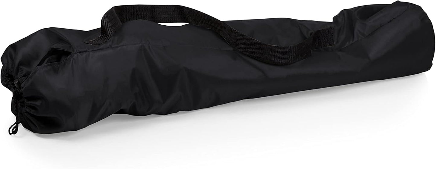 PICNIC TIME NHL PTZ Camp Chair, Picnic Chair, Beach Chair with Carrying Bag, (Black)