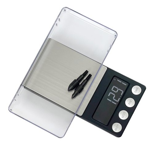 Archery Arrow Scale Digital Grain Portable Arrow Weight Scale with Arrow Holder, LCD Backlight Display Arrows Scale Grain/Gram Bow Scales for Crossbolts Arrows, Batteries Included