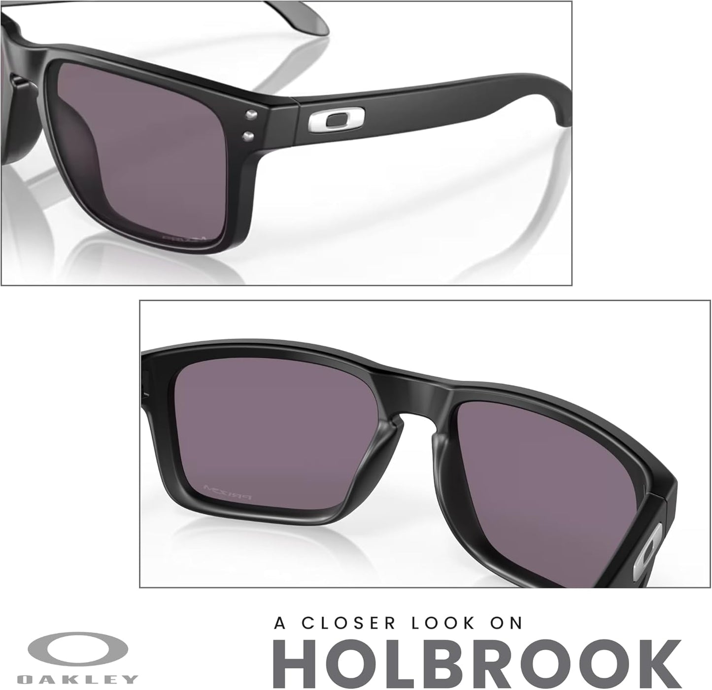 OAKLEY Holbrook OO9102 Square Sunglasses for Men+ Bundle Accessory Leash Kit, Microfiber Pouch