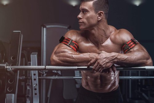 Bands Blood Flow Restriction Bands for Arms Legs & Glutes Extra Wide 2" Straps for Occlusion Training Quick-Release Elastic Strap Ideal for Muscle Growth Without Heavy Weights (Red-2 Set)