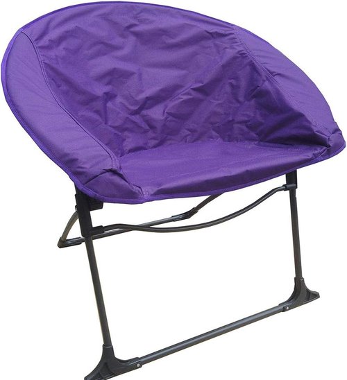 Impact Canopy Luna Lightweight Portable Folding Dorm Chair, Gray